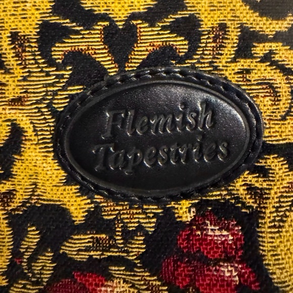 Flemish Tapestry Purse/Handbag. 9”x9” - Picture 2 of 8